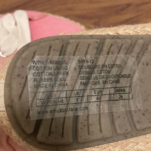 EMU Australia NWT Women Agonis Lace up Shoes in Pink. Size 9. - Picture 8 of 9